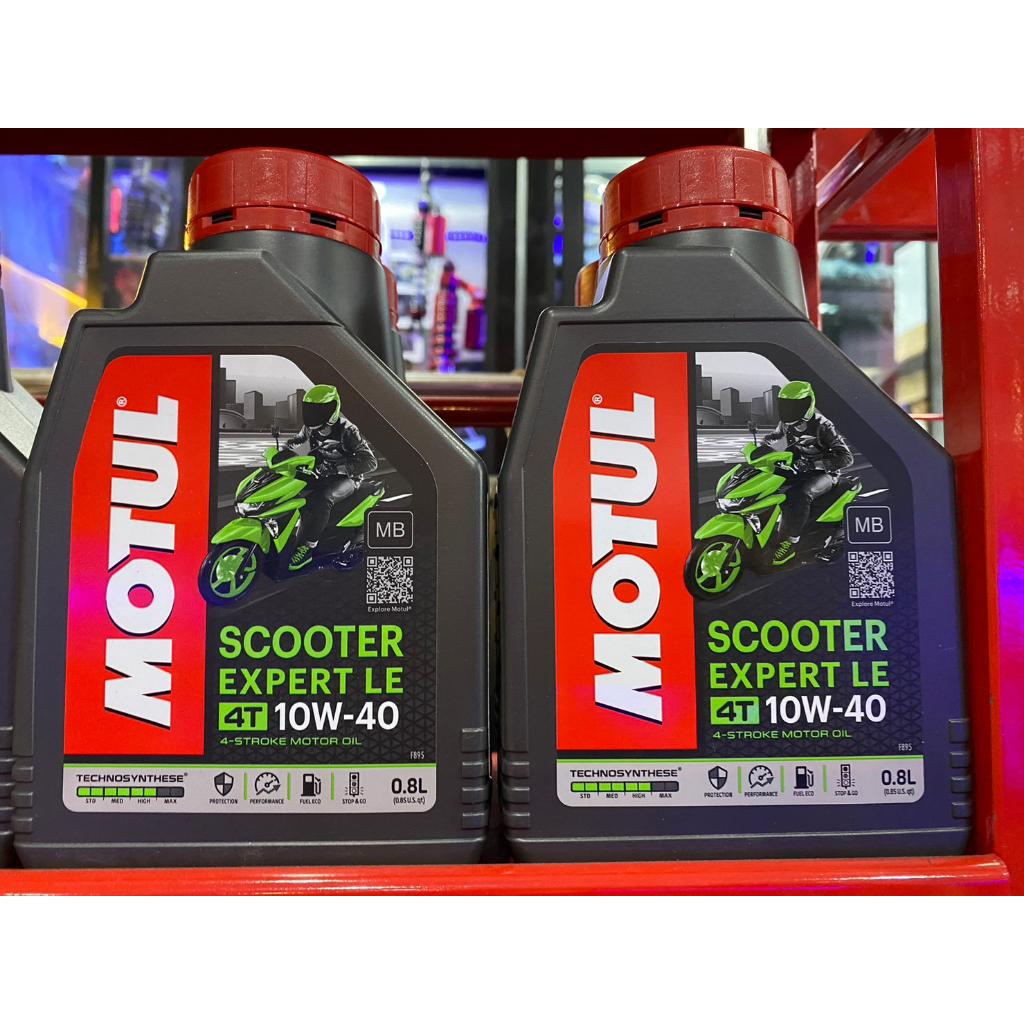 น้ำมันเครื่อง MOTUL Scooter Expert LE 10W40 ขนาด 0.8 ลิตร น้ำมันเครื่อง กึ่งสังเคราะห์