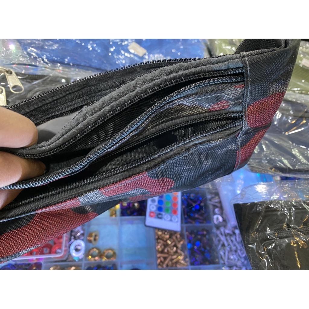กระเป๋าคาดอก สปอร์ต แฟชั่น ลายสวย มี 3ซิบ มีช่องใส่ของ 3ช่อง