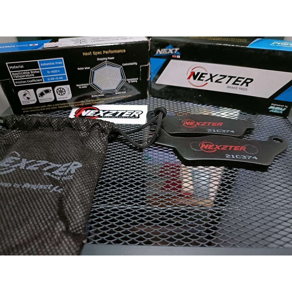 46.ผ้าเบรคหน้า NEXZTER 7558AC ใส่รถรุ่น SUZUKI GSX-R150 / GSX-S150 / RAIDER FI150