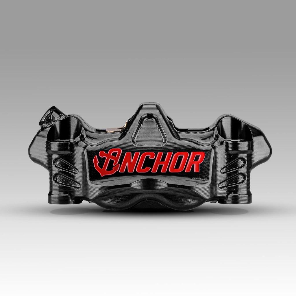 8.ปั้มเบรค Anchor ANC71 108mm งานCNC ขนาดลูกสูบ 32mm*4 วัสดุลูกสูบ Aluminum Alloy สินค้ารับประกัน 1 ปี