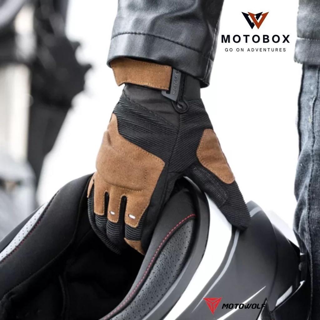 22. ถุงมือผ้าไมโครไฟเบอร์ ถุงมือมีการ์ดโฟม แบรนด์ Motowolf 0325 ถุงมือผ้า มีซิลิโคนฝ่ามือ มีหลายสีให้เลือก