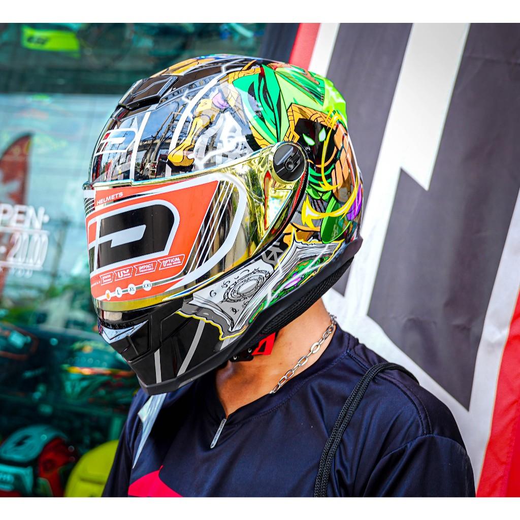 หมวกกันน็อค ID SPARTAN BT รองรับการติดตั้งบลูทูธ ฟรี  ถุงผ้าใส่หมวก กระจกหน้าปรอท
