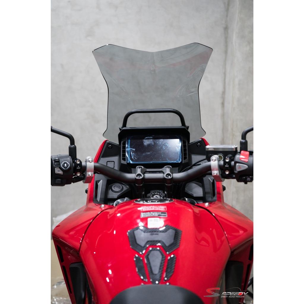 597.บังไมล์-ชิลล์หน้า แบรนด์ SPEEDY NX-500 #01 หนา4mm ใส/สโม๊ค