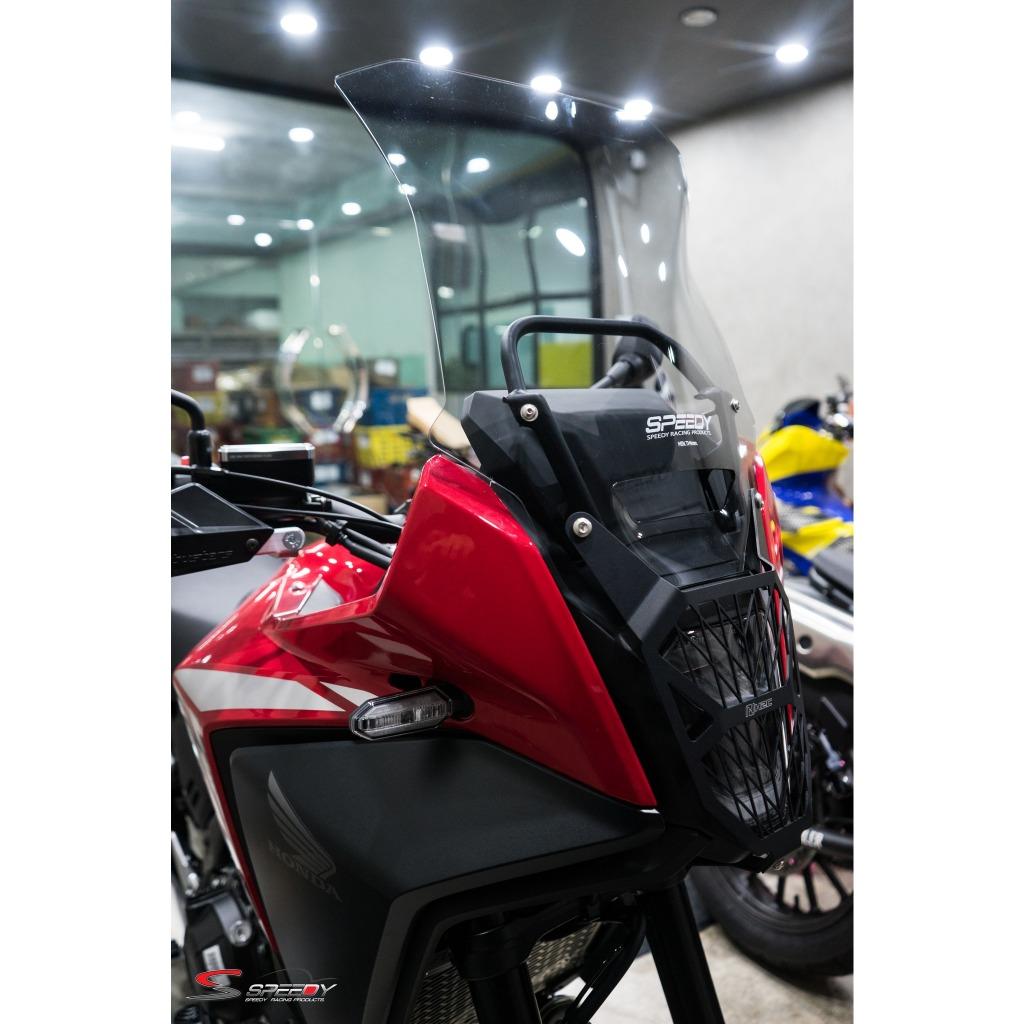 597.บังไมล์-ชิลล์หน้า แบรนด์ SPEEDY NX-500 #01 หนา4mm ใส/สโม๊ค