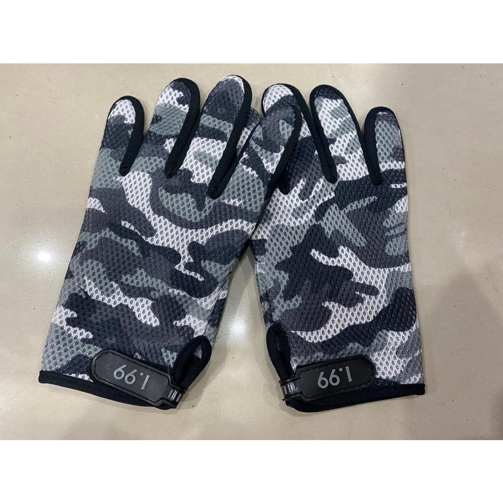 19 ถุงมือผ้าเต็มนิ้ว แบรนด์ W-TOP ลายทหาร ถุงมือขับรถ มีให้เลือกถึง 3สี ฟรีไซส์ FREE SIZE