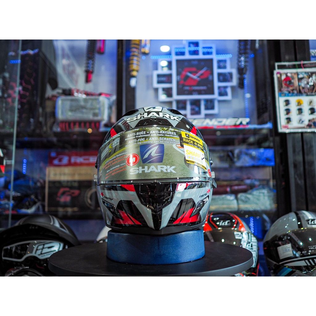 📣หมวกกันน็อค SHARK RACE-R PRO  ASPY BLACK ANTHRACITE RED รับประกัน 5ปี เต็ม