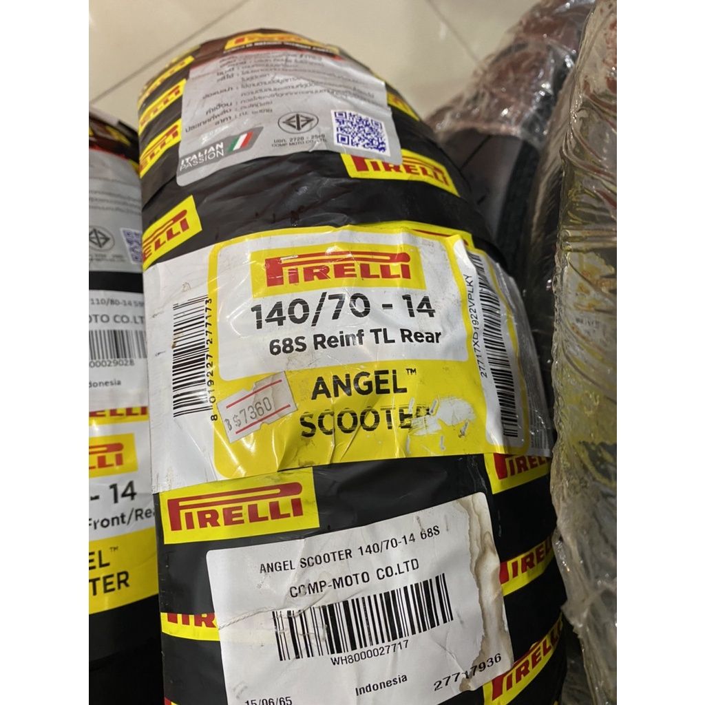 ยาง PIRELLI หน้า-หลัง PCX150 ลาย ANGEL SCOOTER 110/80-14 140/70-14