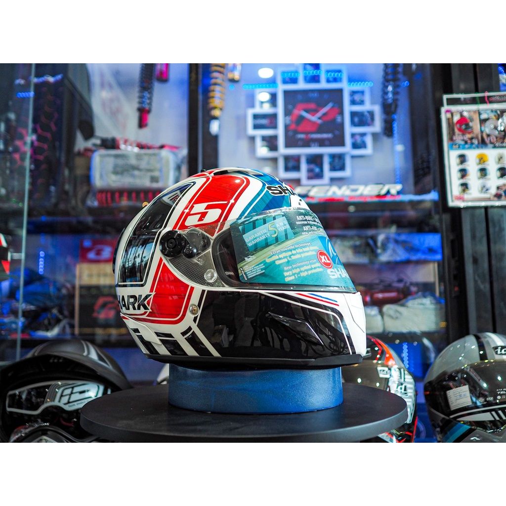 📣หมวกกันน็อค Shark รุ่น Race R-Pro ลาย Zarco GP De France 2018 เหลือใบสุดท้าย ไม่มีผลิตแล้ว รับประกัน 5ปี เต็ม