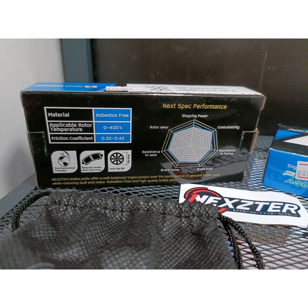 ผ้าเบรคหลัง NEXZTER  108108AA  ใส่รถรุ่น KAWASAKI KLX 140,150 , 230.40