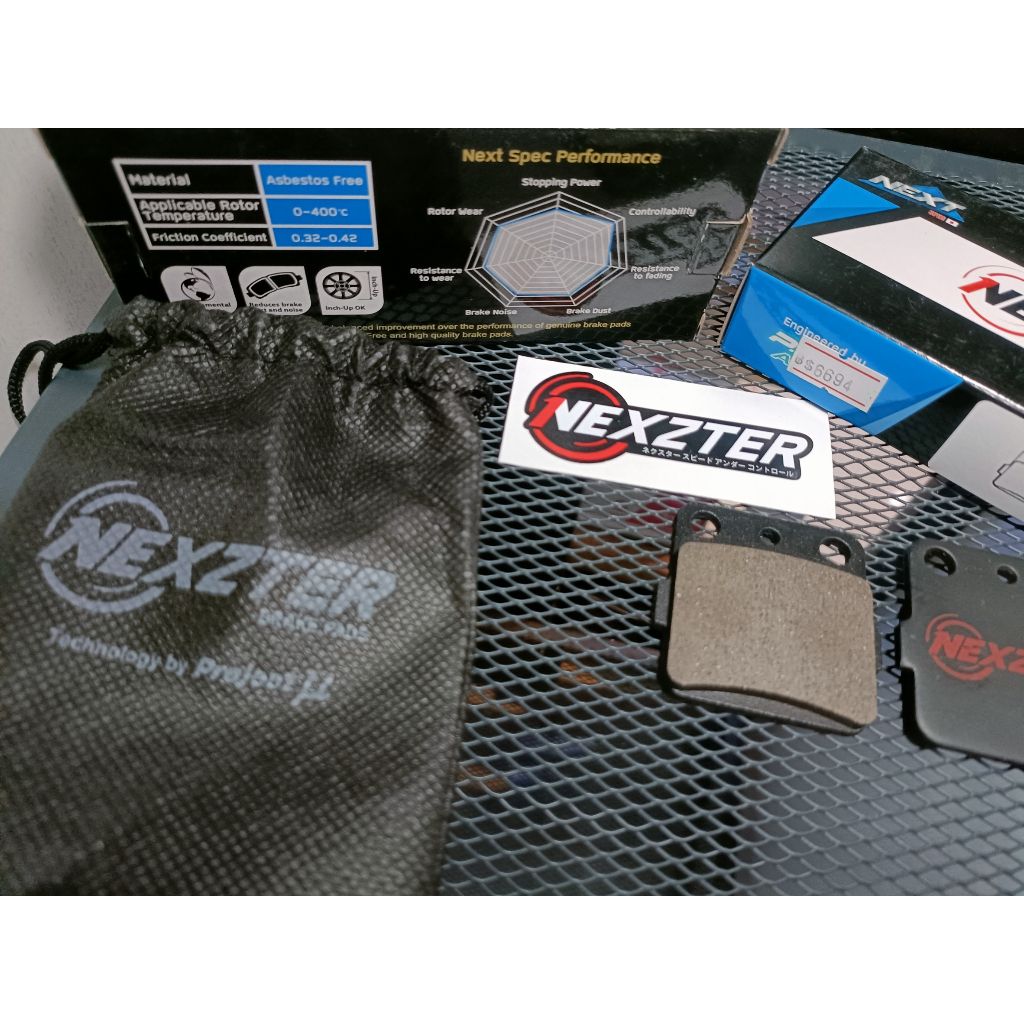 ผ้าเบรคหลัง NEXZTER  108108AA  ใส่รถรุ่น KAWASAKI KLX 140,150 , 230.40