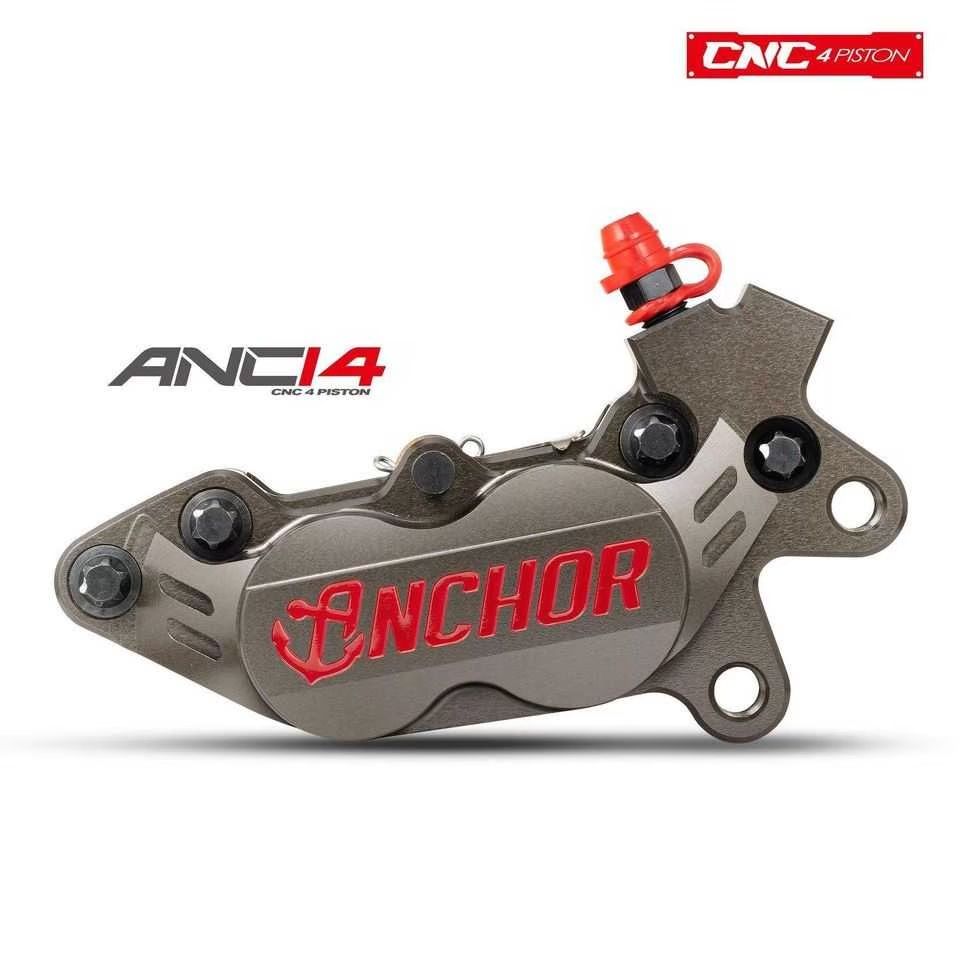 ปั้มเบรค ANCHOR ANC14 4POT หูชิต 40mm งาน CNC ขนาดลูกสูบ 34mm*2 / 30mm*2.11