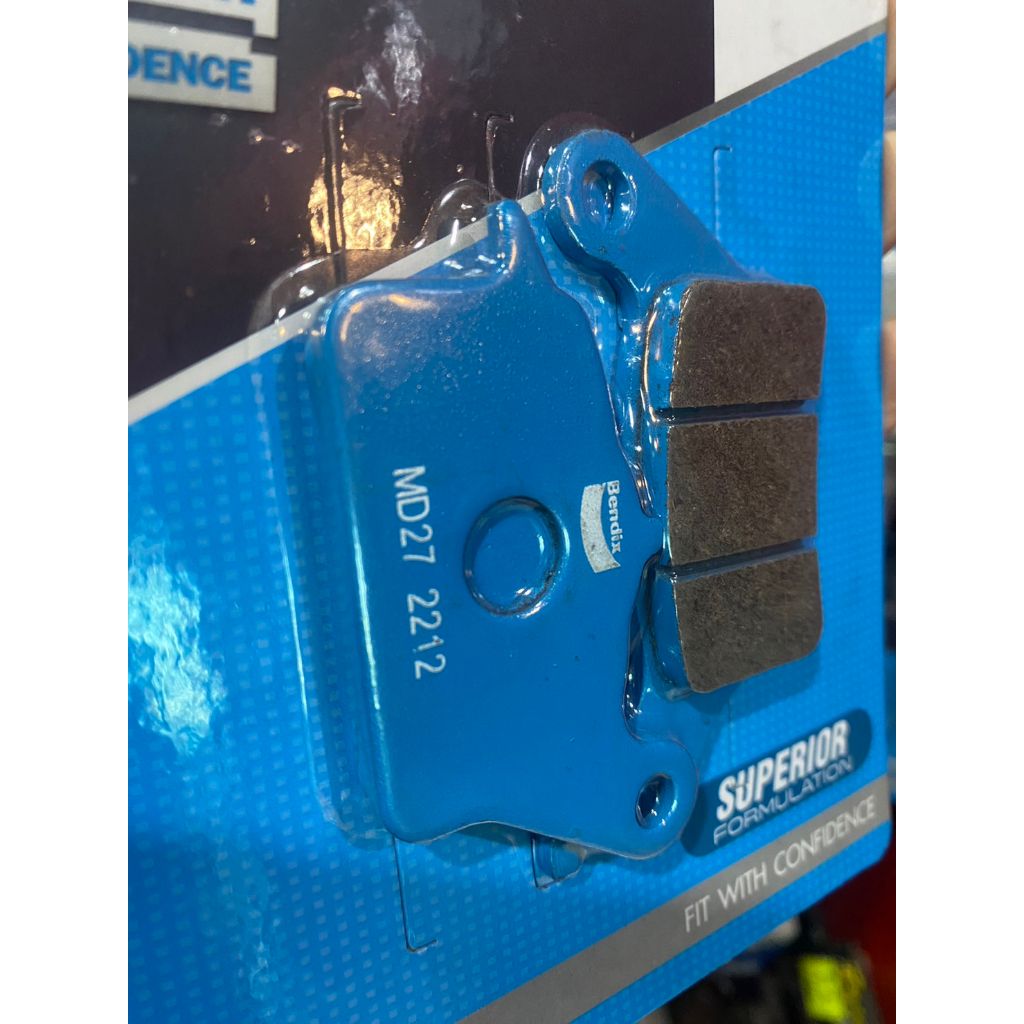 11. ผ้าเบรคหน้า BENDIX MD27 ใส่รถรุ่น Air Blade / Click I / Scoopy I (ไม่abs) / Zoomer