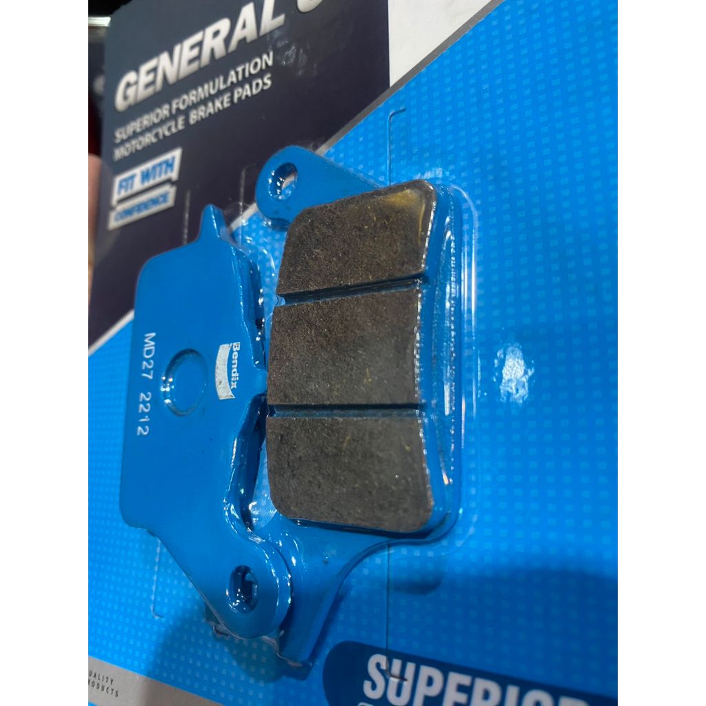 11. ผ้าเบรคหน้า BENDIX MD27 ใส่รถรุ่น Air Blade / Click I / Scoopy I (ไม่abs) / Zoomer
