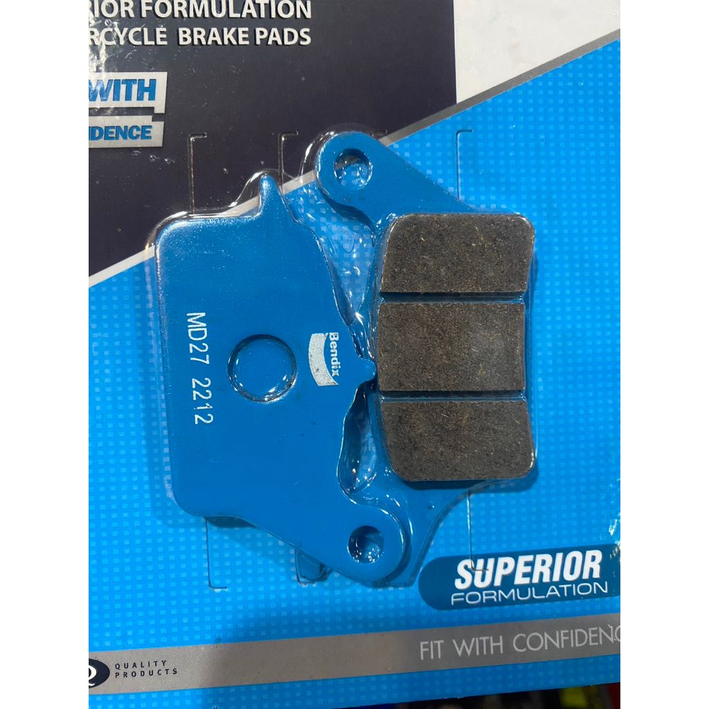 11. ผ้าเบรคหน้า BENDIX MD27 ใส่รถรุ่น Air Blade / Click I / Scoopy I (ไม่abs) / Zoomer