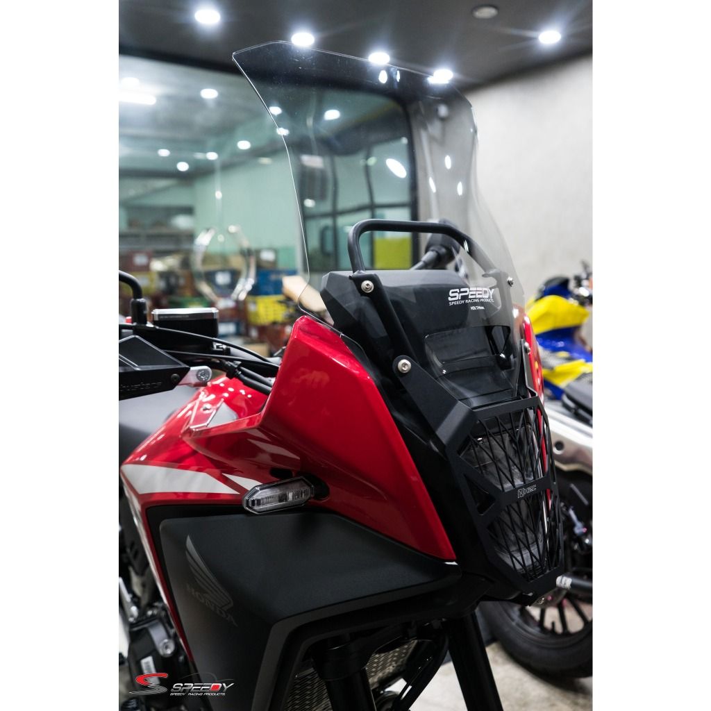 597.บังไมล์-ชิลล์หน้า แบรนด์ SPEEDY NX-500 #01 หนา4mm ใส/สโม๊ค