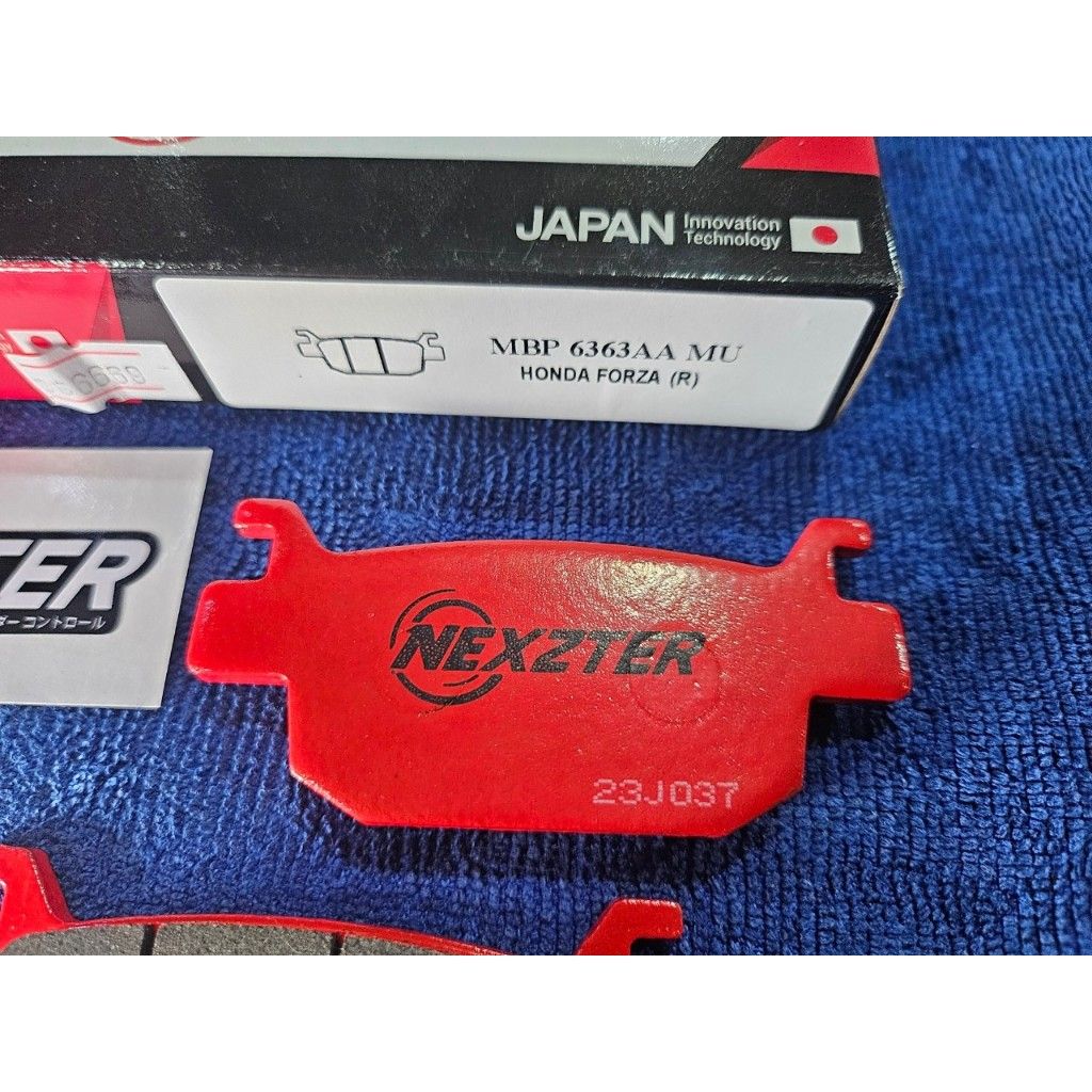 ผ้าเบรคหลัง NEXZTER 6363AA 117117AA สำหรับรถรุ่น FORZA 300,350 TRK 502 TNT300.25