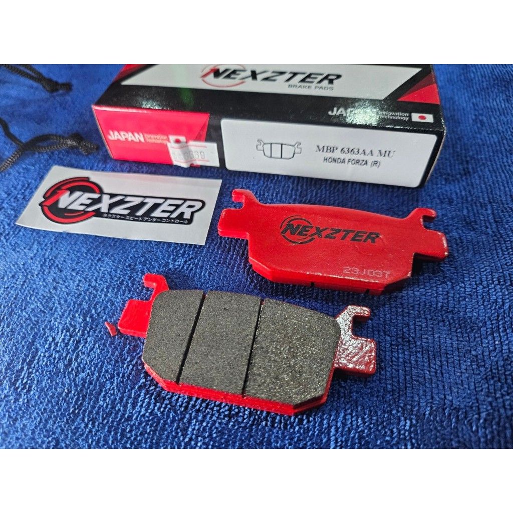 ผ้าเบรคหลัง NEXZTER 6363AA 117117AA สำหรับรถรุ่น FORZA 300,350 TRK 502 TNT300.25