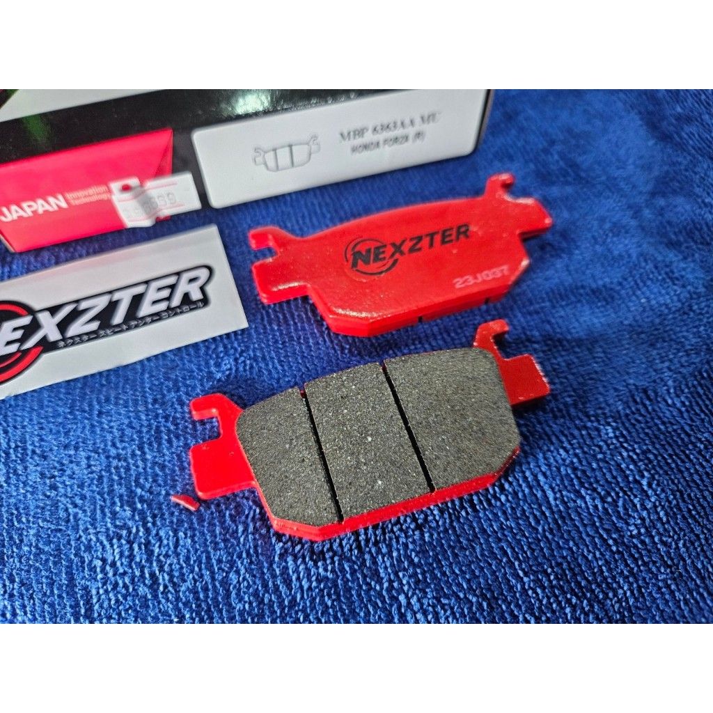 ผ้าเบรคหลัง NEXZTER 6363AA 117117AA สำหรับรถรุ่น FORZA 300,350 TRK 502 TNT300.25
