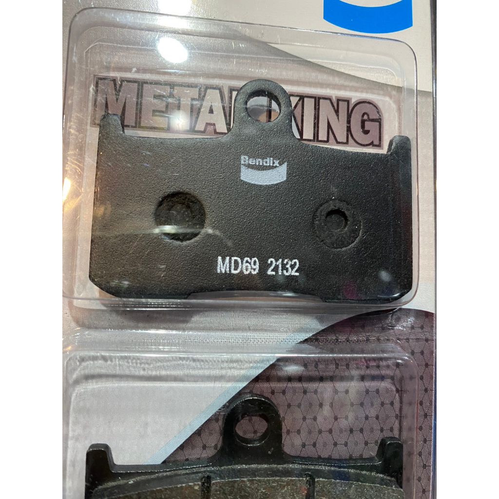 32.ผ้าเบรคหน้า BENDIX MD69 ใส่รถรุ่น Z800 / Z900 / GSX-S750 / MT07 / MT09 / R1 / R1m / R6
