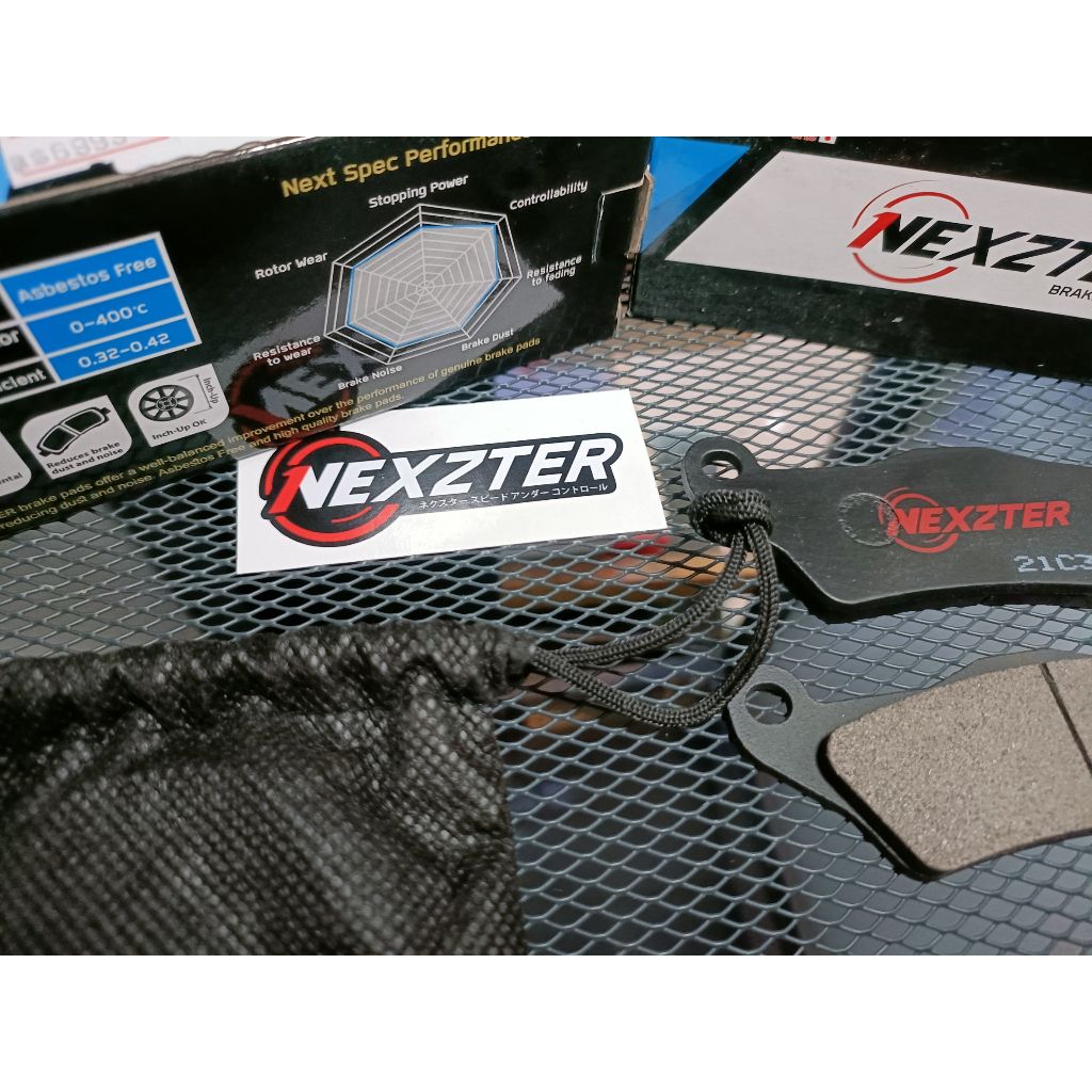 ผ้าเบรคหน้า NEXZTER 7558AC ใส่รถรุ่น SUZUKI GSX-R150 / GSX-S150 / RAIDER FI150.46