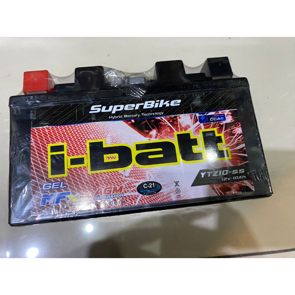 แบตเตอร์รี่ YTZ10-ss  i-batt ขนาด 10 แอมป์ สำหรับรถมอไซค์ รุ่น MT07,MT09,FZ09,TMAX,R1ใหม่.CBR500F/X,CBR650,CBR650F.H2