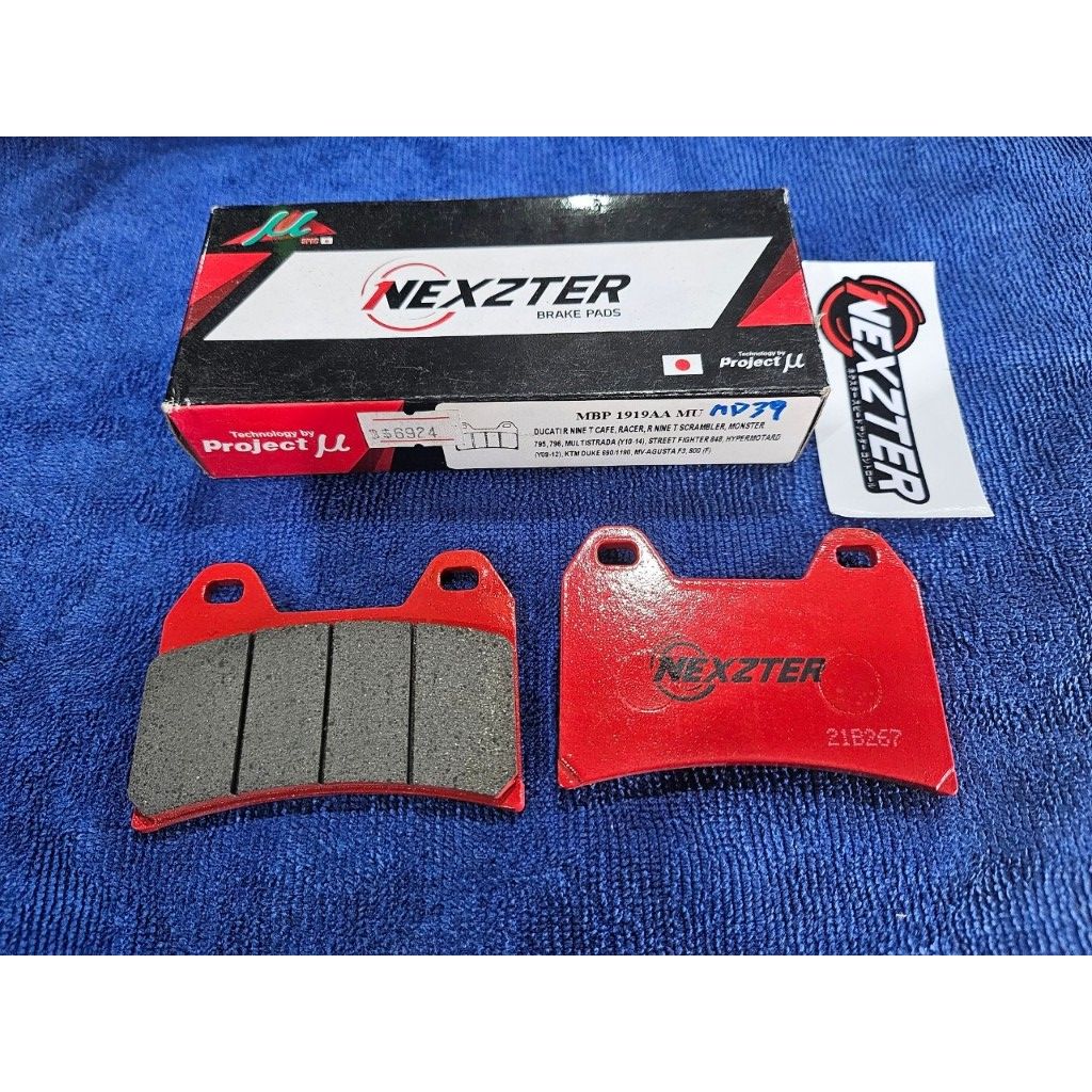 ผ้าเบรคหน้า NEXZTER 1919AA สำหรับรถรุ่น MONSTER795,796,MULTISTRADA 2010-14,STREETFIGHTER848,HYPERMOTARD 2010-14/BMW.22