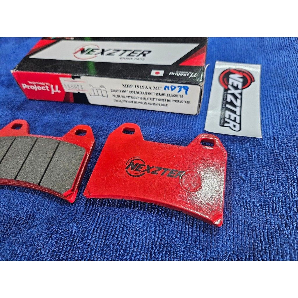ผ้าเบรคหน้า NEXZTER 1919AA สำหรับรถรุ่น MONSTER795,796,MULTISTRADA 2010-14,STREETFIGHTER848,HYPERMOTARD 2010-14/BMW.22