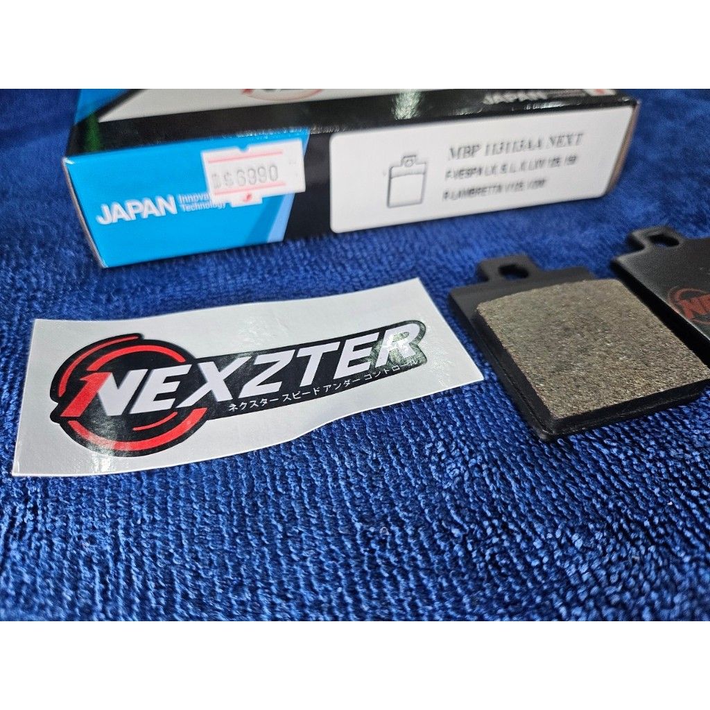 ผ้าเบรคหลัง NEXZTER 113113AA สำหรับรถรุ่น VESPA LX / LXV / S /L/X/125/150 หลัง VESPA GTS150 / 3V LAMBRETTA V125/200.24