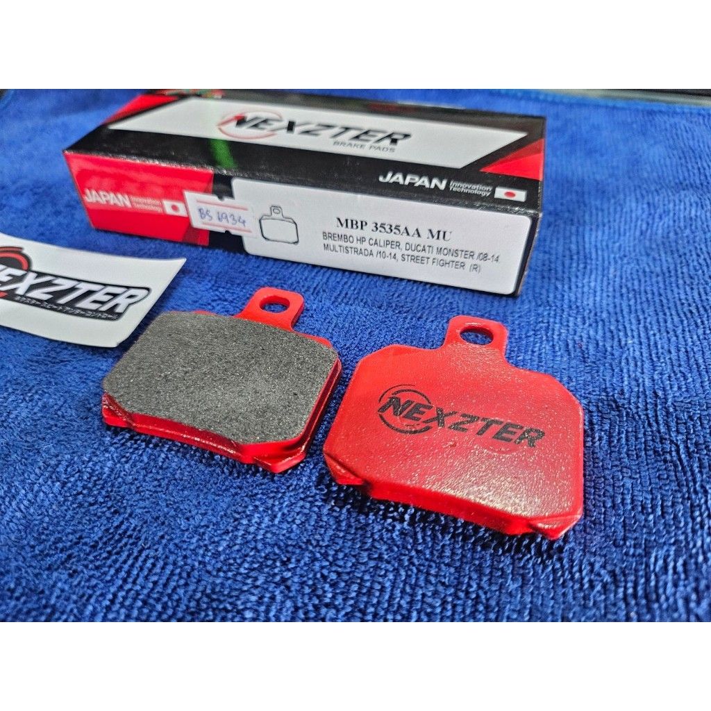ผ้าเบรคหลัง NEXZTER 3535AA 2 POTS ปั้มด้วง ปั๊มปีกผีเสื้อ สำหรับรถรุ่น MONSTER 795/796  899/959 PANIGALE HYPERMOTRAD.23