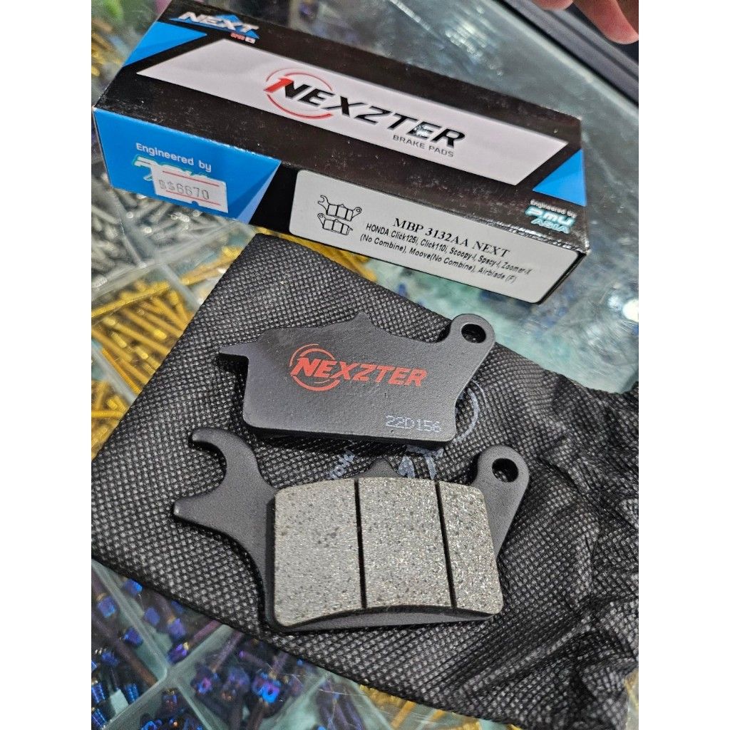 ผ้าเบรคหน้า NEXZTER 3132AA สำหรับรถรุ่น AIR BLADE 2011/CLICK 110i 125i 150i/SCOOPY i/SPACY i/ZOOMER X/MOOVE.11