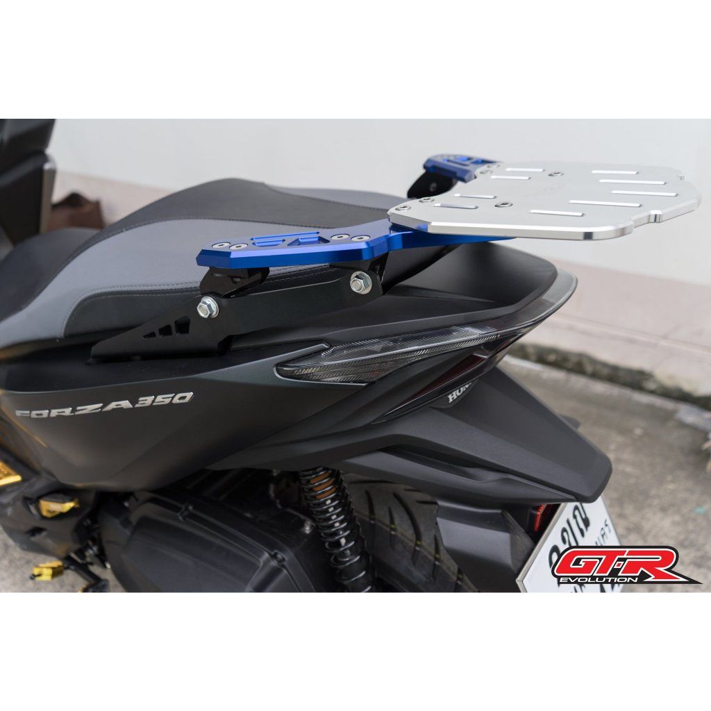 273. ขายึด2D ชุดแผ่นรองกล่องท้ายเบาะ (เหล็กหนา4mm.) GTR FORZA-350 NEW สีดำ