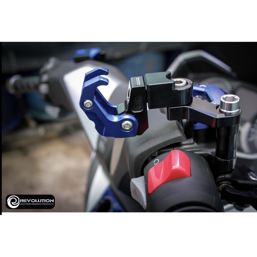 256.ตัวแขวนหมวก CNC ROBOT พับได้ (รู10มิล) REVOLUTION FORZA-300, FORZA-350 NEW, ADV-350