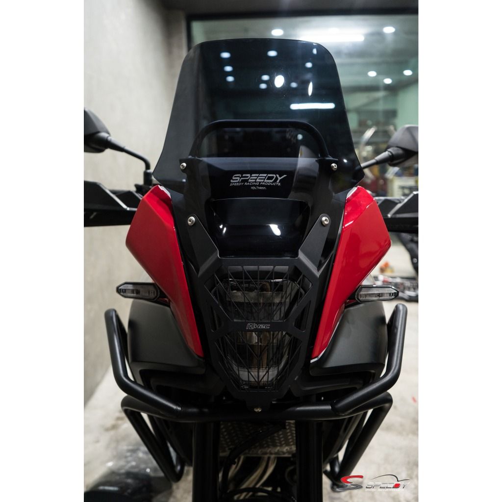 596.บังไมล์-ชิลล์หน้า แบรนด์ SPEEDY NX-500 หนา4mm 14นิ้ว ใส/สโม๊ค