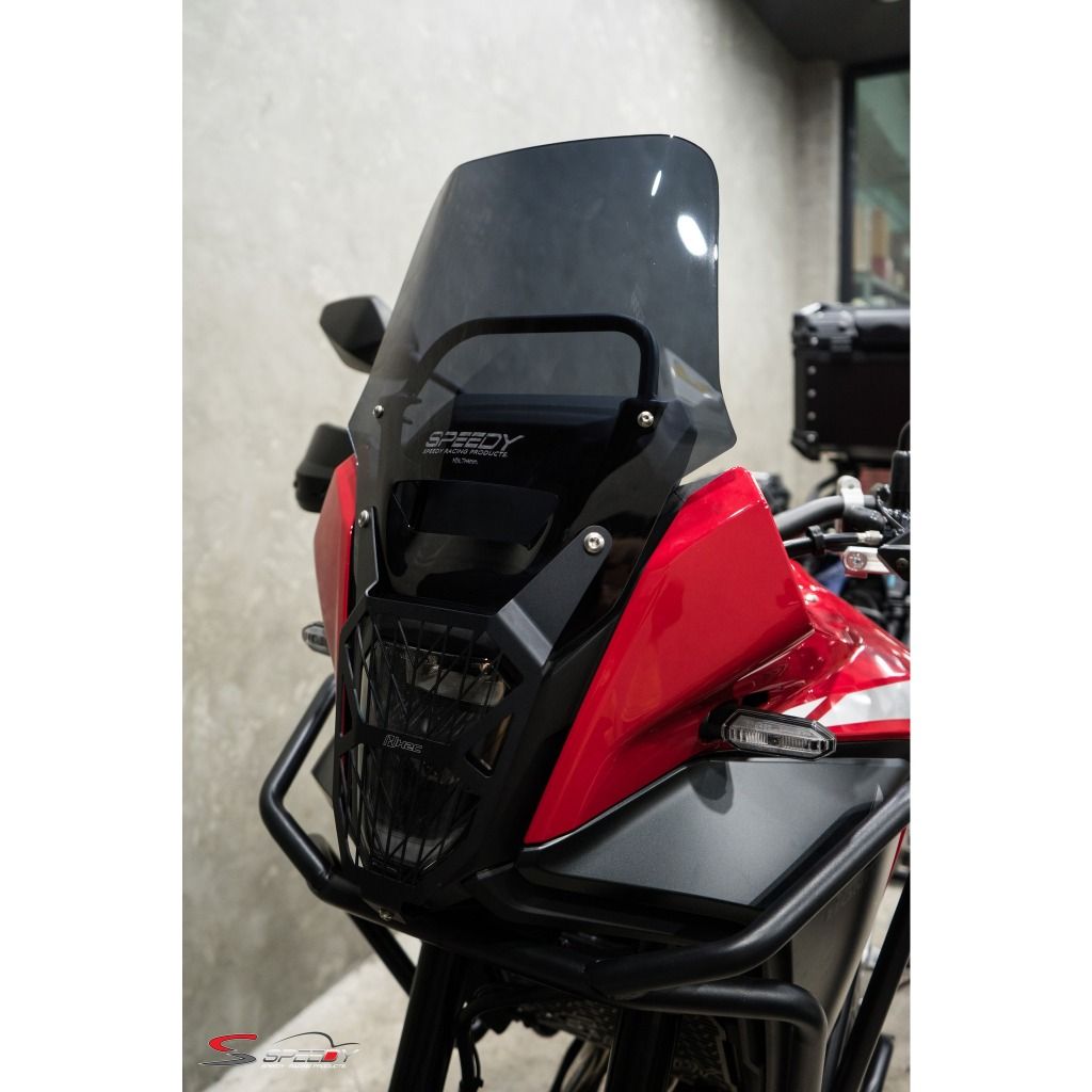596.บังไมล์-ชิลล์หน้า แบรนด์ SPEEDY NX-500 หนา4mm 14นิ้ว ใส/สโม๊ค