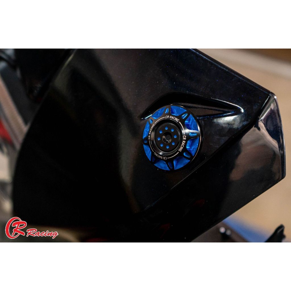539. แผ่นปิดรูกระจก CNC Dual ANODIZED Honda Lead 125 4v แบรนด์ CR RACING