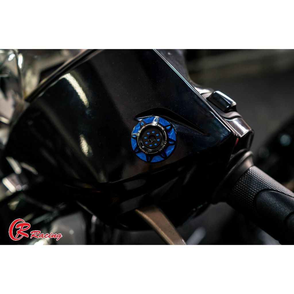 539. แผ่นปิดรูกระจก CNC Dual ANODIZED Honda Lead 125 4v แบรนด์ CR RACING