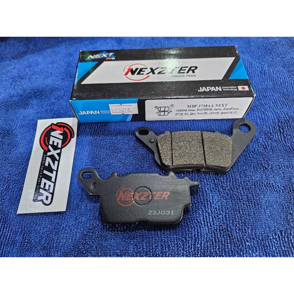 ผ้าเบรคหน้า NEXZTER 3738AA สำหรับรถรุ่น GRAND FILANO/AEROX/QBIX/FINO 125i/NMAX/GT 125/LEXI 125.28