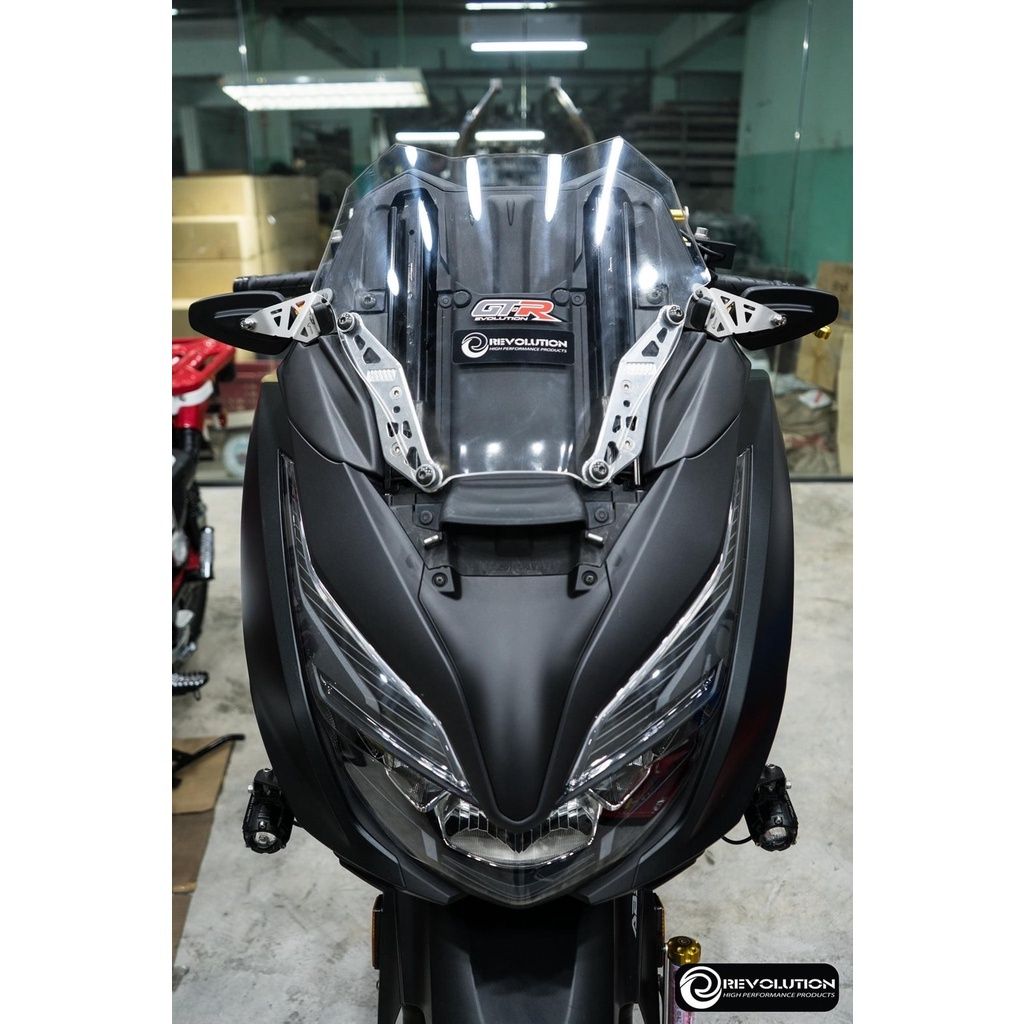 458.กระจก CRG พร้อมขา 2D FORZA-350 แบรนด์ REVOLUTION มีทั้งหน้าซิ่งเละหน้าเดิม