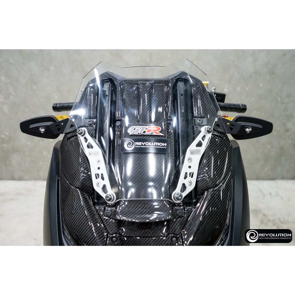 458.กระจก CRG พร้อมขา 2D FORZA-350 แบรนด์ REVOLUTION มีทั้งหน้าซิ่งเละหน้าเดิม