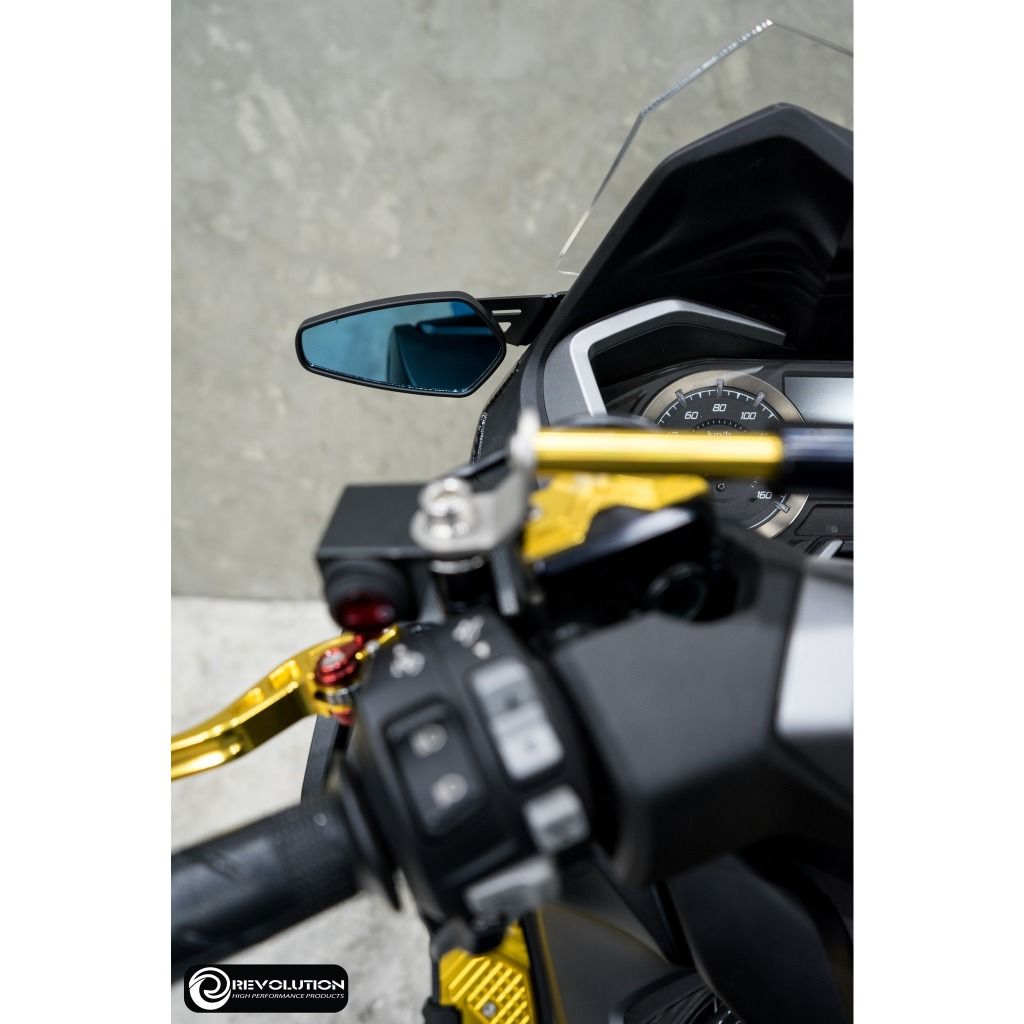 458.กระจก CRG พร้อมขา 2D FORZA-350 แบรนด์ REVOLUTION มีทั้งหน้าซิ่งเละหน้าเดิม