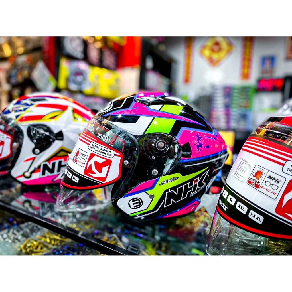 💥 NEW หมวกกันน็อค ครึ่งใบ NHK HELMETS2 Model : S1 GP Pro VISOR 💥open face