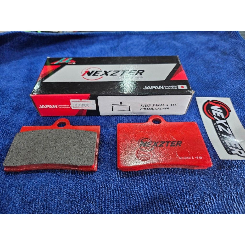 ผ้าเบรคหน้า NEXZTER 8484AA ผ้าเบรคปั๊ม BREMBO CALIPER 4 POT หูชิด.29