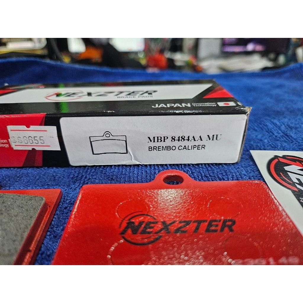 ผ้าเบรคหน้า NEXZTER 8484AA ผ้าเบรคปั๊ม BREMBO CALIPER 4 POT หูชิด.29