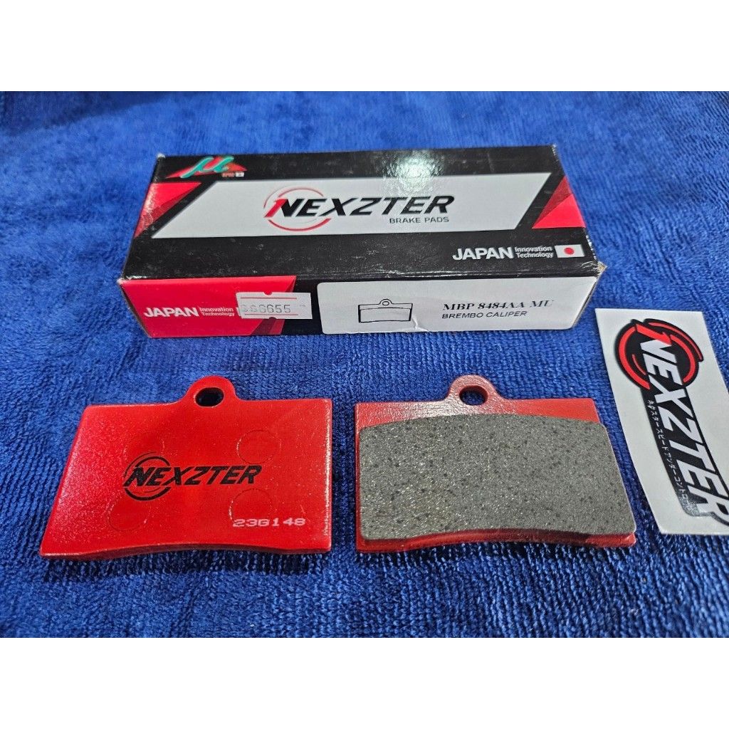 ผ้าเบรคหน้า NEXZTER 8484AA ผ้าเบรคปั๊ม BREMBO CALIPER 4 POT หูชิด.29