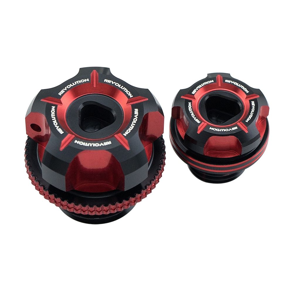 610. ฝาปิดน้ำมันเครื่อง+น็อตปิดจานไฟ (ทูโทน) REVOLUTION FORZA-350, ADV-350