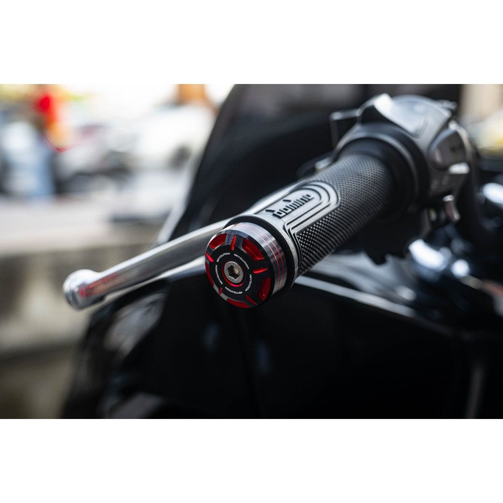 571. น๊อตปลายแฮนด์ (ทูโทน) 2โทน REVOLUTION FORZA-350, X-MAX 300 ใช้ทั่วไป (34×13.5mm)