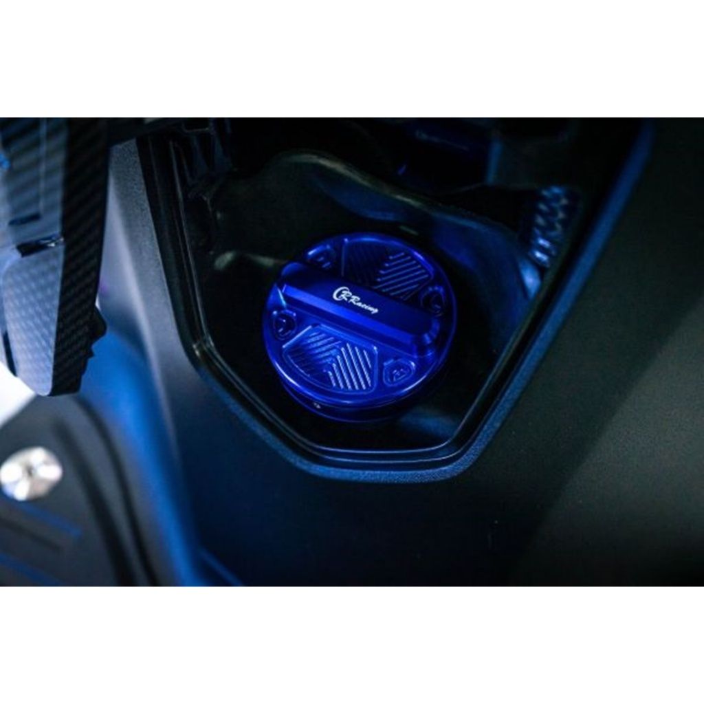 550.ครอบฝาถังน้ำมัน CNCIORNO+ 125 / LEAD-125 / ADV-150/160/350 / AEROX-155 /FORZA-300-350 / PCX แบรนด์ CR RACING