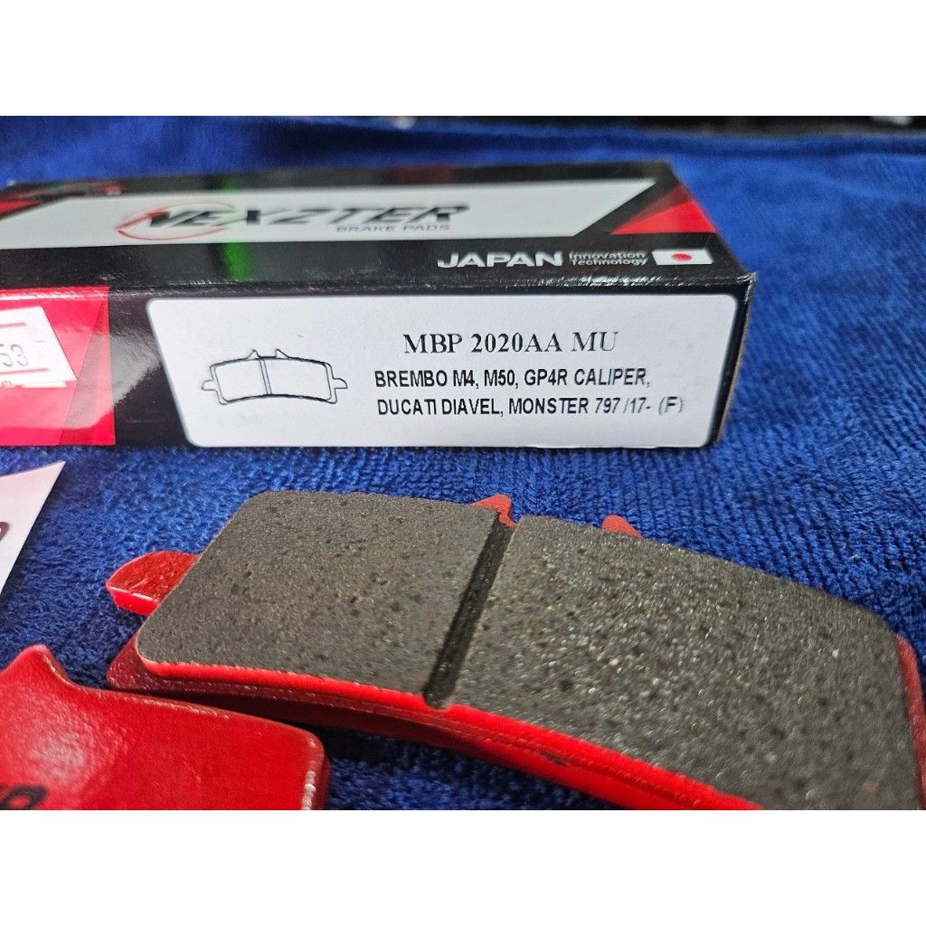 31. ผ้าเบรคหน้า NEXZTER 2020AA สำหรับรถรุ่น BREMBO M4,GP4R,M50 / TRIUMPH / DUCATI / KTM / APRILLIA / BMW หลายรุ่น