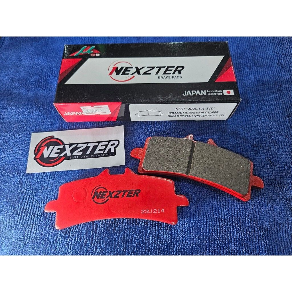 31. ผ้าเบรคหน้า NEXZTER 2020AA สำหรับรถรุ่น BREMBO M4,GP4R,M50 / TRIUMPH / DUCATI / KTM / APRILLIA / BMW หลายรุ่น