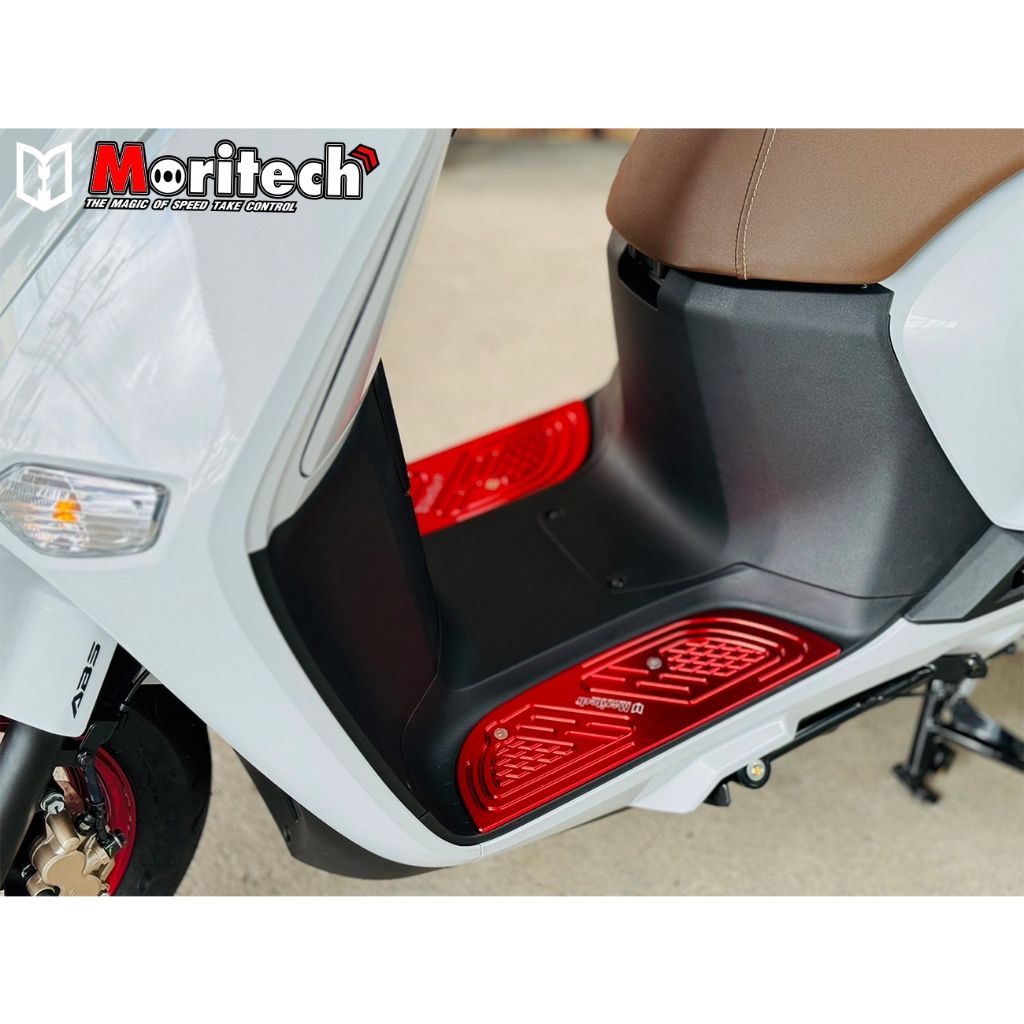 2. แผ่นพื้นพักเท้าหน้า CNC สำหรับรุ่น : GIORNO-125 แบรนด์ Moritech